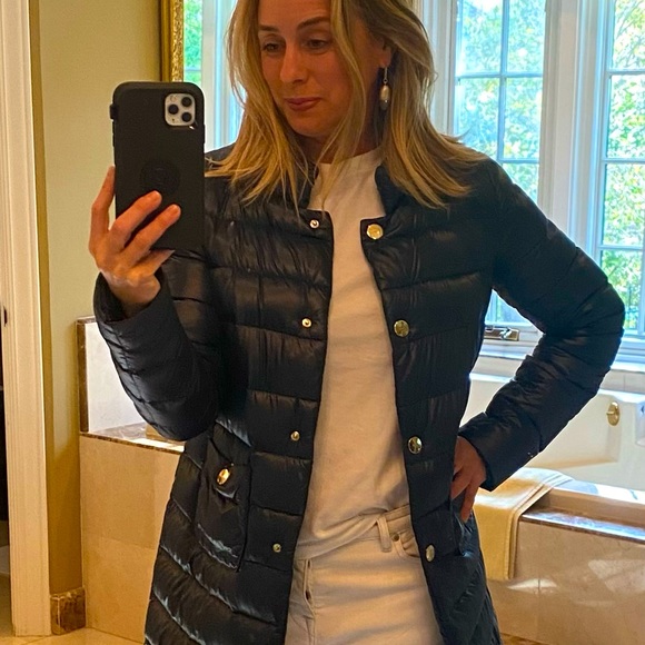 Blue women’s Herno down Jacket size 42 - Picture 1 of 9